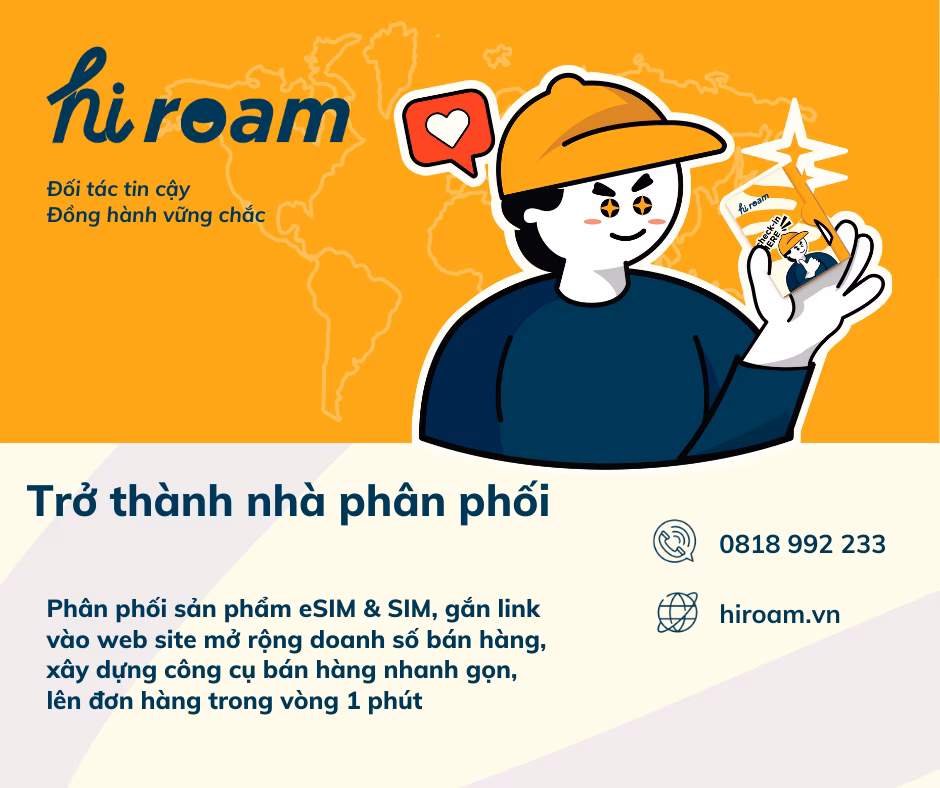 Đối tác phân phối sản phẩm cùng HiROAM