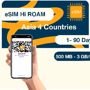 eSIM Đông Nam Á 4 Nước -Không Chặn TikTok
