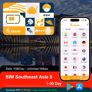 SIM 6 Nước Đông Nam Á