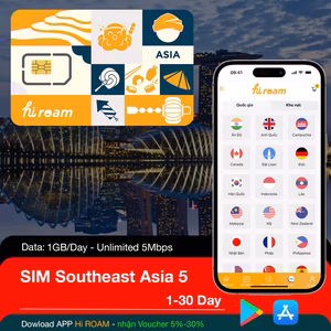 SIM 6 Nước Đông Nam Á