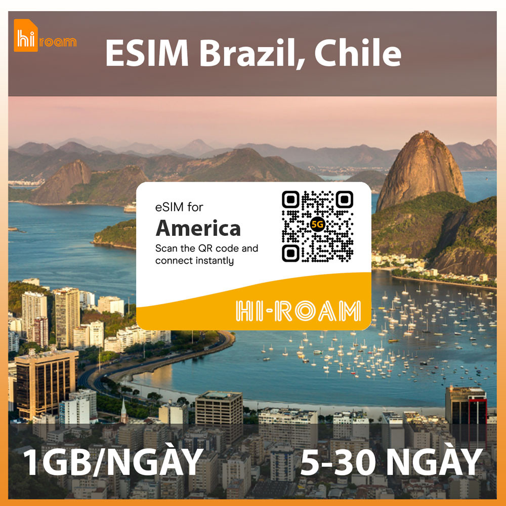eSIM Brazil và Chile